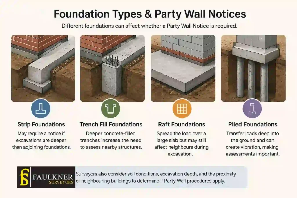 How Do Construction Methods Affect Party Wall Requirements? A Homeowner’s Guide 1 How Do Different Foundation Types Influence Party Wall Notices Beckenham?